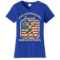 Legendary Pickleball Player Us Flag Pickleball Cute Gift Women's T-Shirt