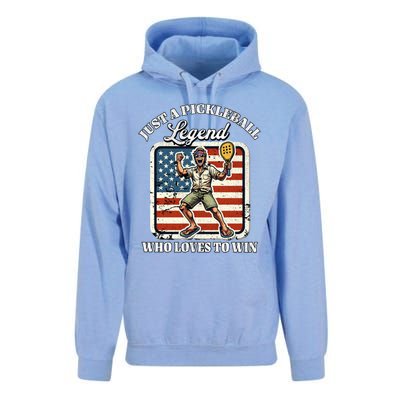 Legendary Pickleball Player Us Flag Pickleball Cute Gift Unisex Surf Hoodie