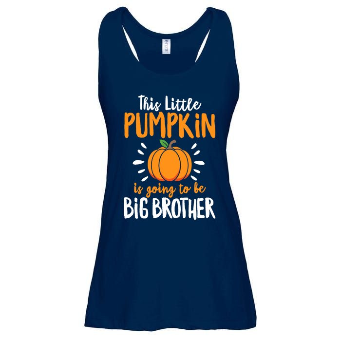 Little Pumpkin Pregnancy Announcement Halloween Boy Ladies Essential Flowy Tank