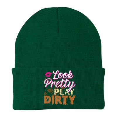 Look Pretty Play Dirty Mud Run Knit Cap Winter Beanie