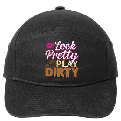 Look Pretty Play Dirty Mud Run 7-Panel Snapback Hat