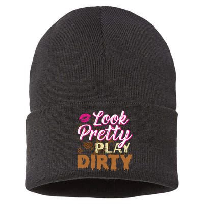 Look Pretty Play Dirty Mud Run Sustainable Knit Beanie