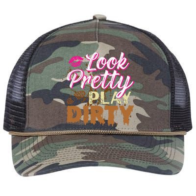 Look Pretty Play Dirty Mud Run Retro Rope Trucker Hat Cap