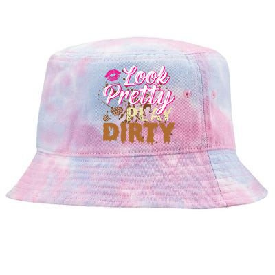 Look Pretty Play Dirty Mud Run Tie-Dyed Bucket Hat