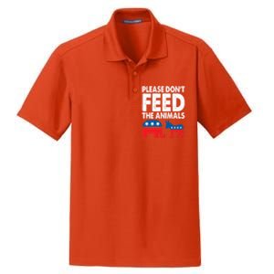 Libertarian Political Please Don't Feed The Animals Gift Dry Zone Grid Polo