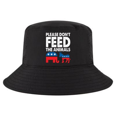 Libertarian Political Please Don't Feed The Animals Gift Cool Comfort Performance Bucket Hat