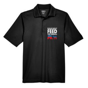 Libertarian Political Please Don't Feed The Animals Gift Men's Origin Performance Pique Polo