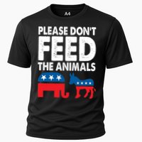 Libertarian Political Please Don't Feed The Animals Gift Cooling Performance Crew T-Shirt