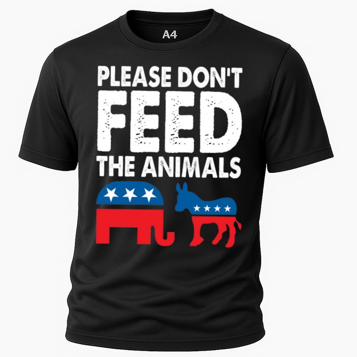 Libertarian Political Please Don't Feed The Animals Gift Cooling Performance Crew T-Shirt