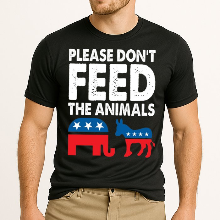 Libertarian Political Please Don't Feed The Animals Gift Cooling Performance Crew T-Shirt