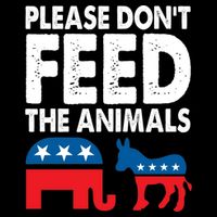 Libertarian Political Please Don't Feed The Animals Gift Bucket Hat