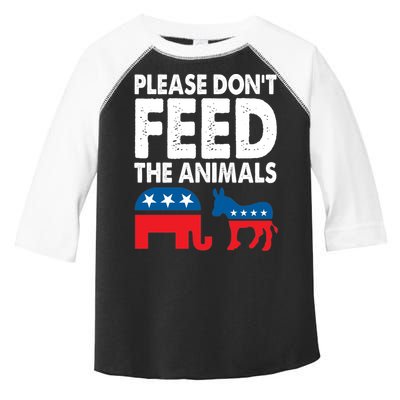 Libertarian Political Please Don't Feed The Animals Gift Toddler Fine Jersey T-Shirt
