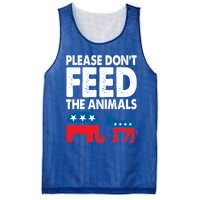 Libertarian Political Please Don't Feed The Animals Gift Mesh Reversible Basketball Jersey Tank