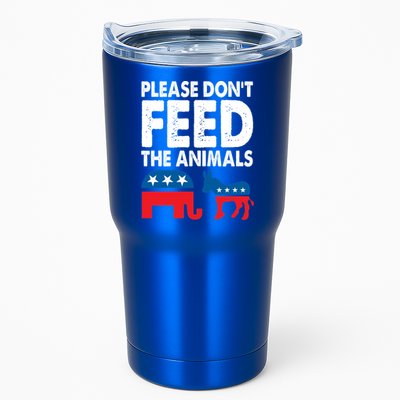 Libertarian Political Please Don't Feed The Animals Gift Tumbler