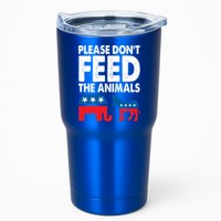 Libertarian Political Please Don't Feed The Animals Gift Tumbler