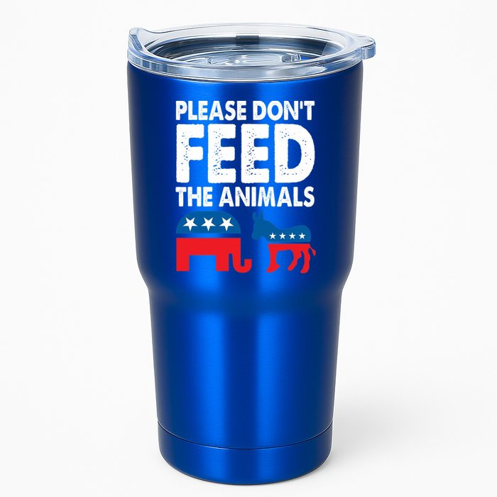 Libertarian Political Please Don't Feed The Animals Gift Tumbler