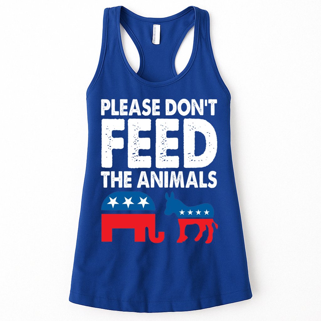 Libertarian Political Please Don't Feed The Animals Gift Womens Tank Top