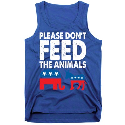Libertarian Political Please Don't Feed The Animals Gift Tank Top