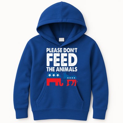 Libertarian Political Please Don't Feed The Animals Gift Kids Hoodie