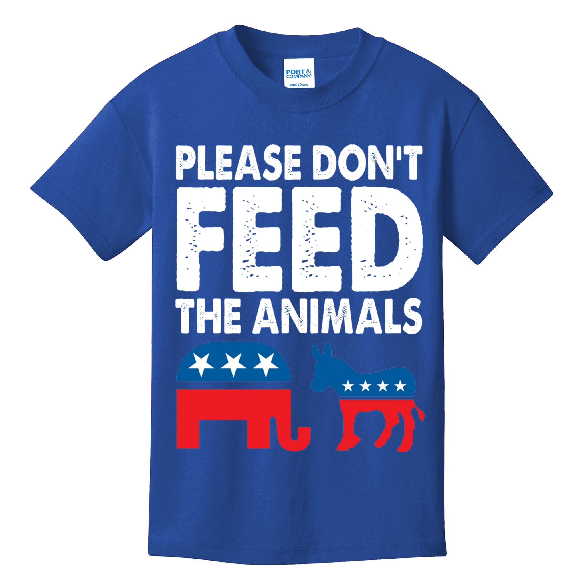 Libertarian Political Please Don't Feed The Animals Gift Kids T-Shirt