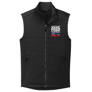 Libertarian Political Please Don't Feed The Animals Gift Collective Smooth Fleece Vest