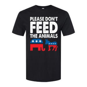 Libertarian Political Please Don't Feed The Animals Gift Softstyle CVC T-Shirt