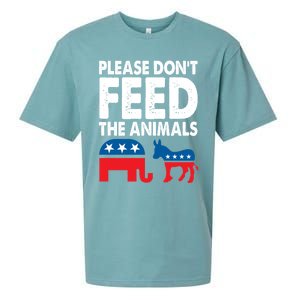 Libertarian Political Please Don't Feed The Animals Gift Sueded Cloud Jersey T-Shirt