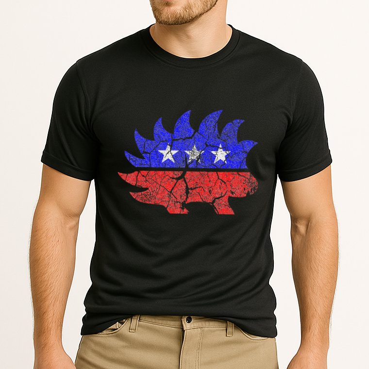 Libertarian Party Porcupine More Freedom Less Government Cooling Performance Crew T-Shirt