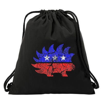 Libertarian Party Porcupine More Freedom Less Government Drawstring Bag