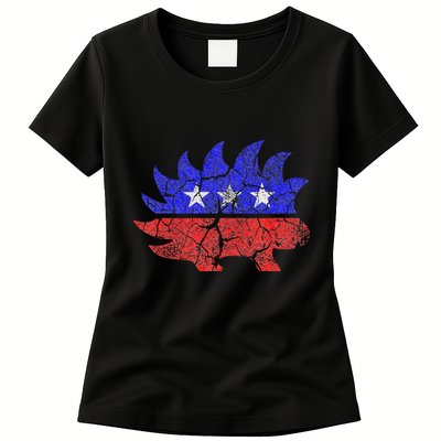 Libertarian Party Porcupine More Freedom Less Government Womens T-Shirt