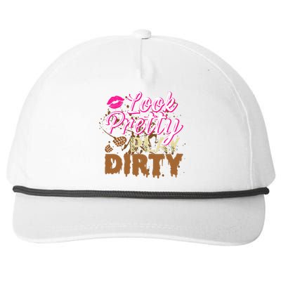 Look Pretty Play Dirty Mud Run Outfit for Wo Mud Run Team Snapback Five-Panel Rope Hat