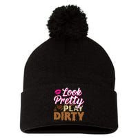 Look Pretty Play Dirty Mud Run Outfit for Wo Mud Run Team Pom Pom 12in Knit Beanie