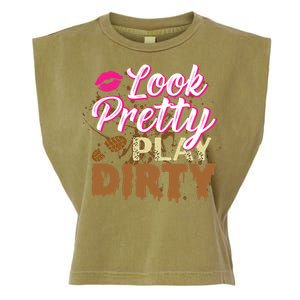 Look Pretty Play Dirty Mud Run Outfit for Wo Mud Run Team Garment-Dyed Women's Muscle Tee