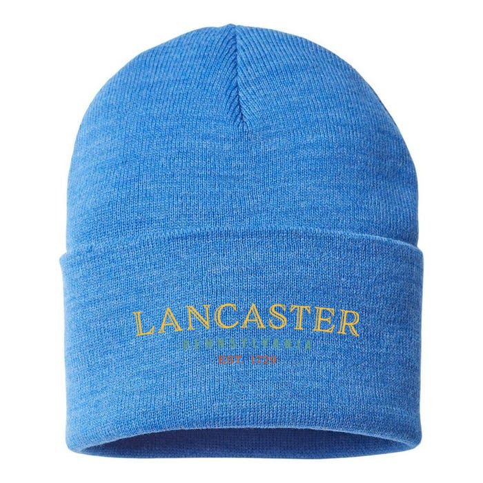 Lancaster Pennsylvania Pa Usa Hometown Pride Cool Gift Sustainable Knit Beanie