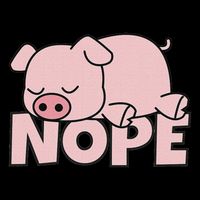 Lazy Pig Piggy Not Today Nope Impact Tech Backpack