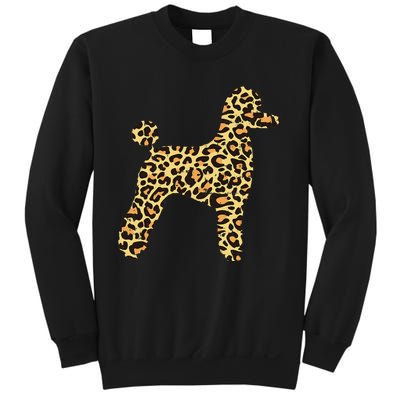 Leopard Print Poodle Pet Dog Owner Lover Sweatshirt