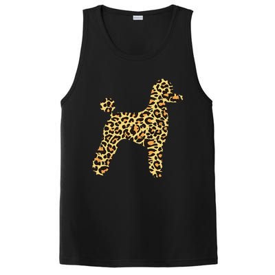 Leopard Print Poodle Pet Dog Owner Lover PosiCharge Competitor Tank