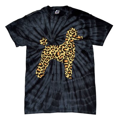 Leopard Print Poodle Pet Dog Owner Lover Tie-Dye T-Shirt