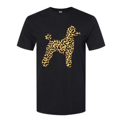 Leopard Print Poodle Pet Dog Owner Lover Softstyle CVC T-Shirt