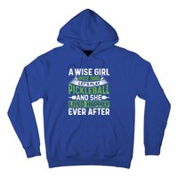 LetS Play Pickleball And She Lived Funny Pickleball Gift Hoodie