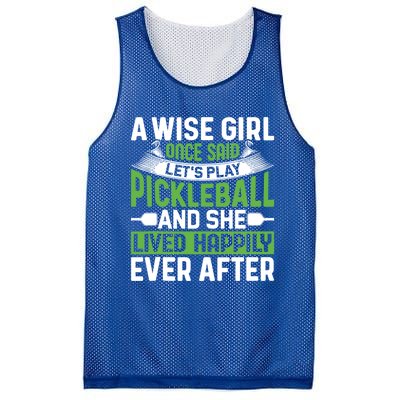 LetS Play Pickleball And She Lived Funny Pickleball Gift Mesh Reversible Basketball Jersey Tank