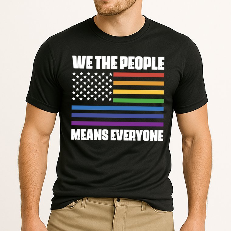 Lgbt Pride Parade We The People Means Everyone Cooling Performance Crew T-Shirt