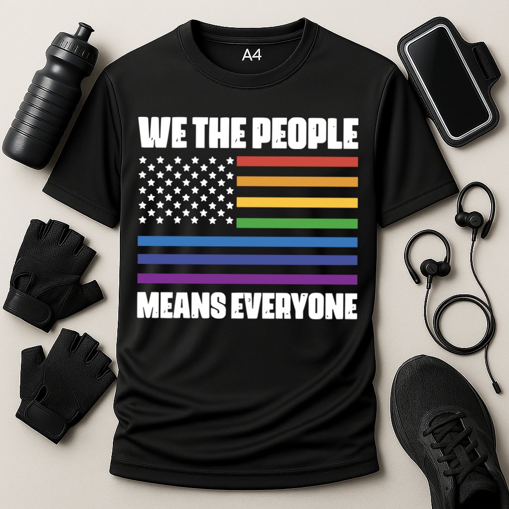 Lgbt Pride Parade We The People Means Everyone Cooling Performance Crew T-Shirt