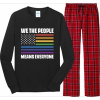 Lgbt Pride Parade We The People Means Everyone Long Sleeve Pajama Set