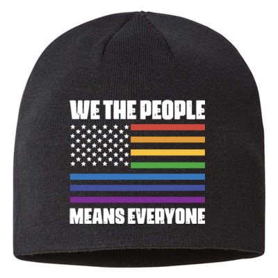 Lgbt Pride Parade We The People Means Everyone Sustainable Beanie