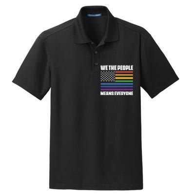 Lgbt Pride Parade We The People Means Everyone Dry Zone Grid Polo