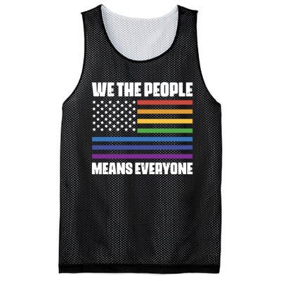 Lgbt Pride Parade We The People Means Everyone Mesh Reversible Basketball Jersey Tank