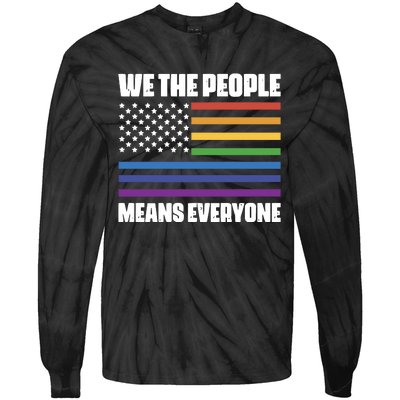 Lgbt Pride Parade We The People Means Everyone Tie-Dye Long Sleeve Shirt