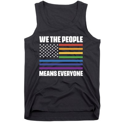 Lgbt Pride Parade We The People Means Everyone Tank Top