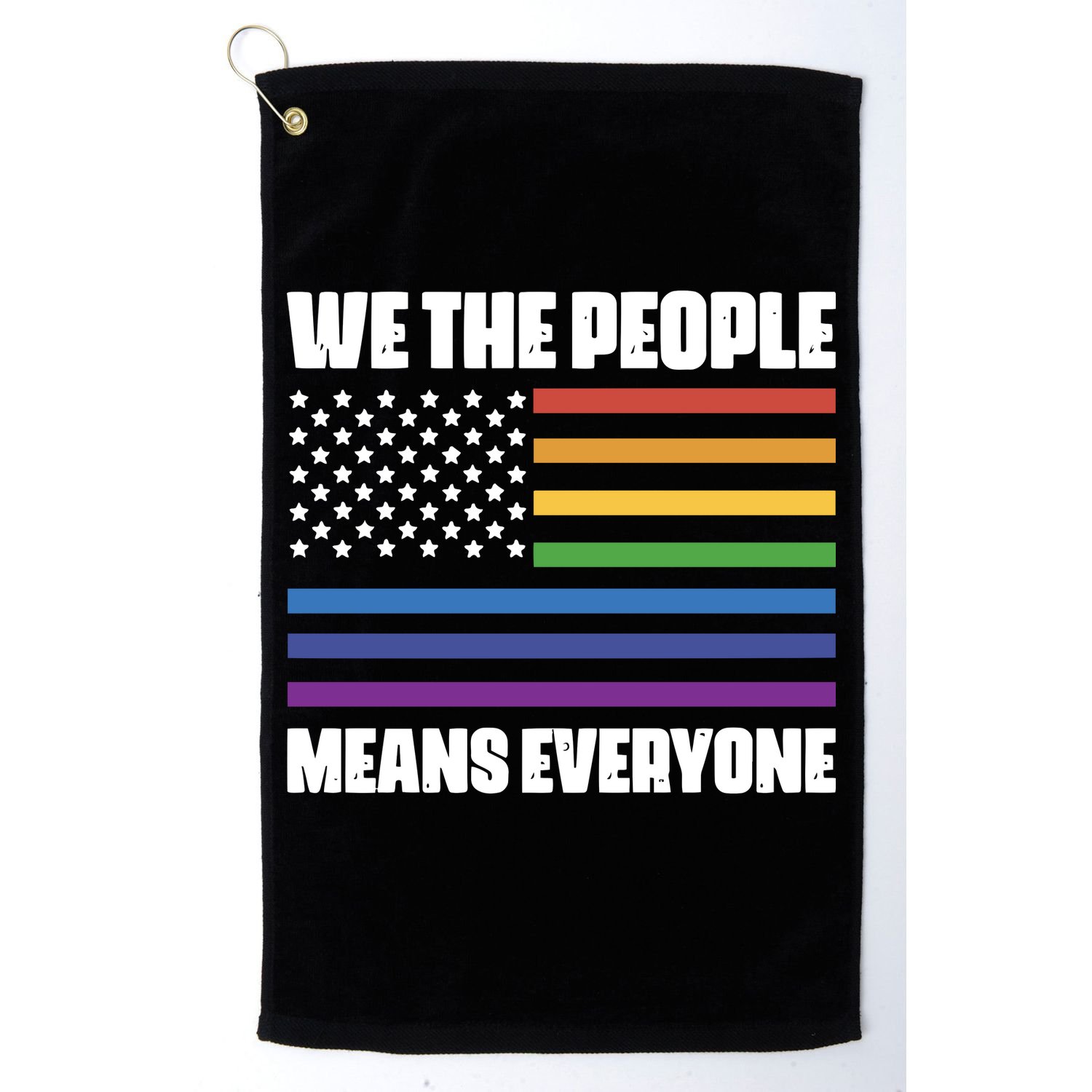 Lgbt Pride Parade We The People Means Everyone Golf Towel